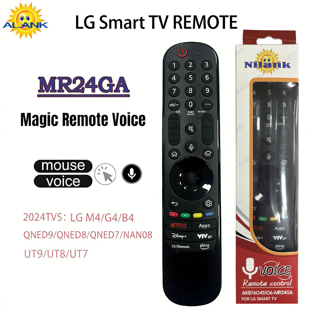 ALANK Remote Magic Điều khiển Giọng nói / Chuột CHỈ LG Smart TV 4K UHD MR24GA CHO 2017-2024
