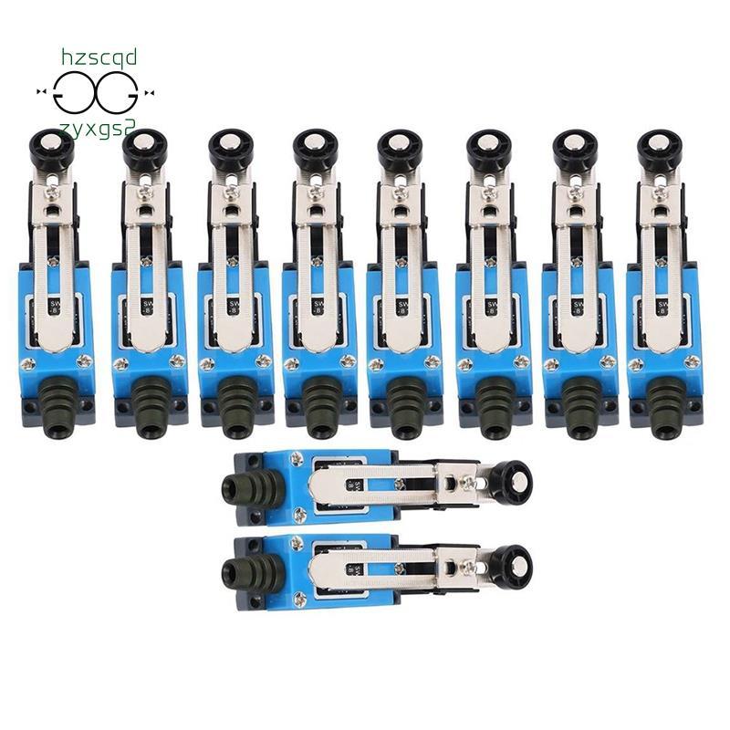 10 Chiếc ME-8108 Con Lăn Tạm Thời Loại Cánh Tay Công Tắc Giới Hạn Cho CNC Mill 5A 250V ME8108 Mini S