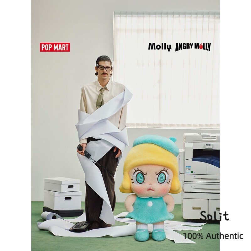 P POPMART Angry Molly Angry Molly Angry Molly Angry Molly Series Mặt dây chuyền sang trọng Hộp bí ẩn