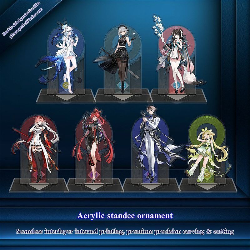 Sóng gió thổi Kishi Chouyuan Gabriella Katia Augustus Phong cách kính màu bán trong suốt 16cm Acryli