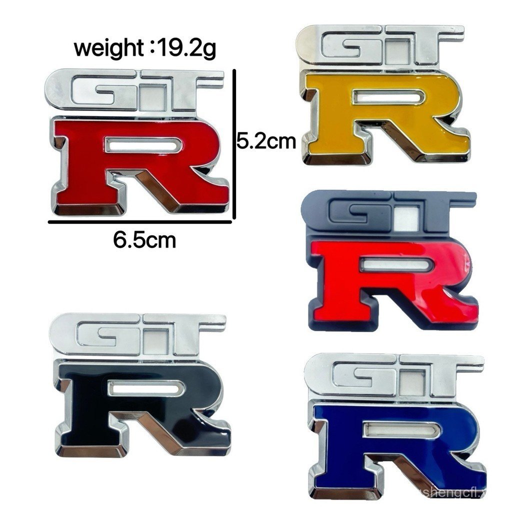 Nhãn Dán Xe GTR Thích Hợp Cho gtr Sửa Đổi 3D Kim Loại Cá Tính GTR Logo Xe Đuôi Logo Miếng Dán Thân C