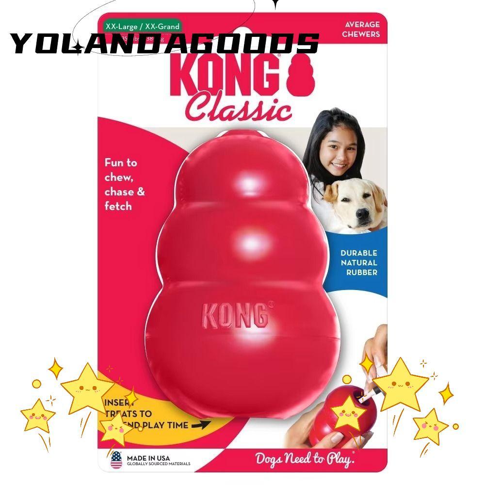 Đồ chơi cho chó YOLA Kong, Khả năng điều trị cổ điển Đồ chơi chó con Kong, Đồ chơi nhai cao su nảy E