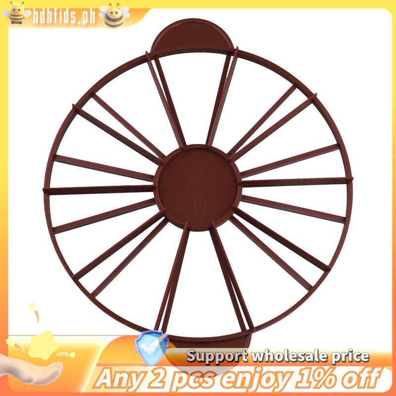 -Cake Divider Pie Cake 10 / 12 Piece Equal Portion Marker Divider Dark Red