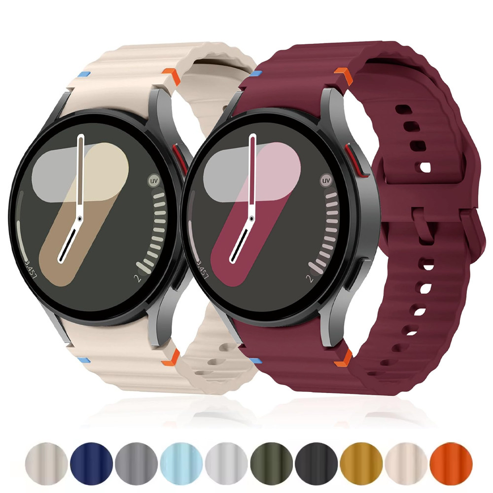 Dây đeo thể thao cho Samsung Galaxy Watch 7 / FE / 4 / 5 / 6 classic / 5 Pro 40 44mm Không có khoảng