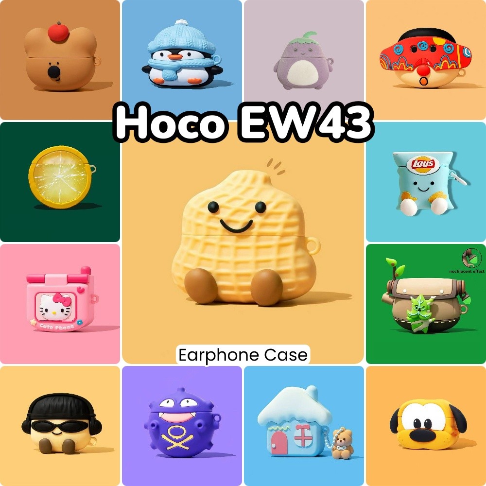 [Ốp Lưng Nhà] Dành Cho Vỏ Hoco EW43 Vỏ Tai Nghe Silicon Mềm Hoạt Hình Siêu Mát NO.8