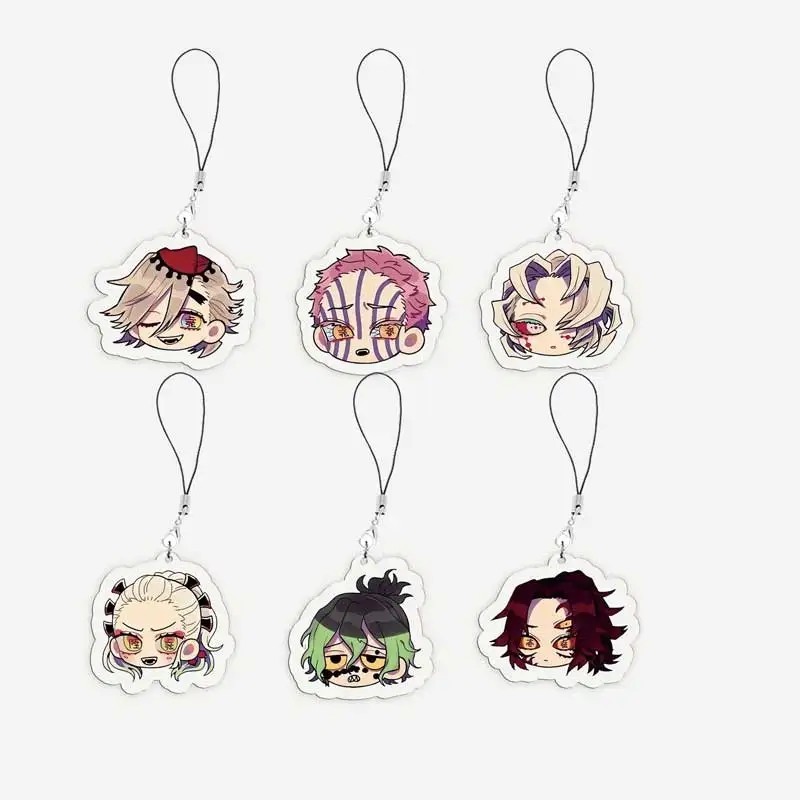 Móc khóa Acrylic Kimetsu no Yaiba Thanh Gươm Diệt Quỷ charm dây treo điện thoại Douma Akaza Kokushib