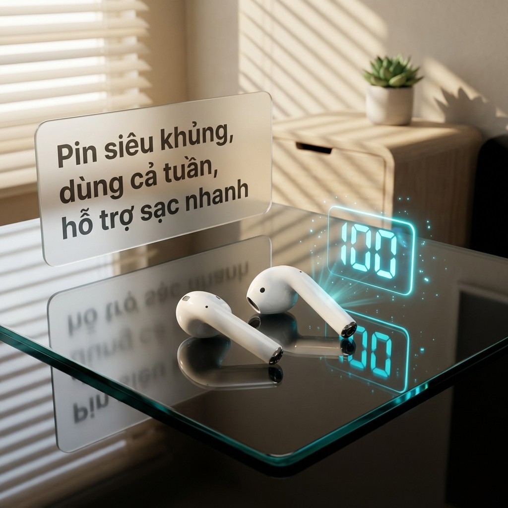 Tai Nghe Bluetooth 5.3 Không Dây PPr4 Tws Hiệu Suất Cao, Chống Nước, Chống Ồn Tuyệt Vời Cho Game Thủ | BigBuy360 - bigbuy360.vn