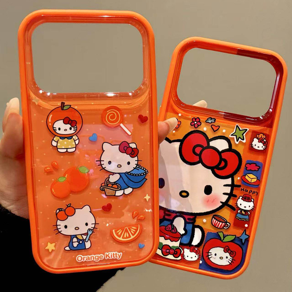 Dành Cho Iphone 17 Pro Max Iphone Ốp Lưng Cứng Chống Sốc Hàn Quốc Dễ Thương Hello Kitty Cam Case Iph