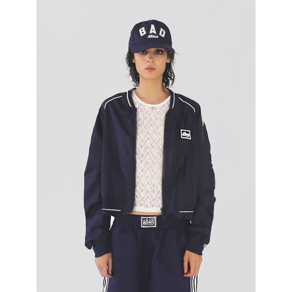 Badblood Casual sports short jacket, fashionable loose-fitting college style baseball jacket, street