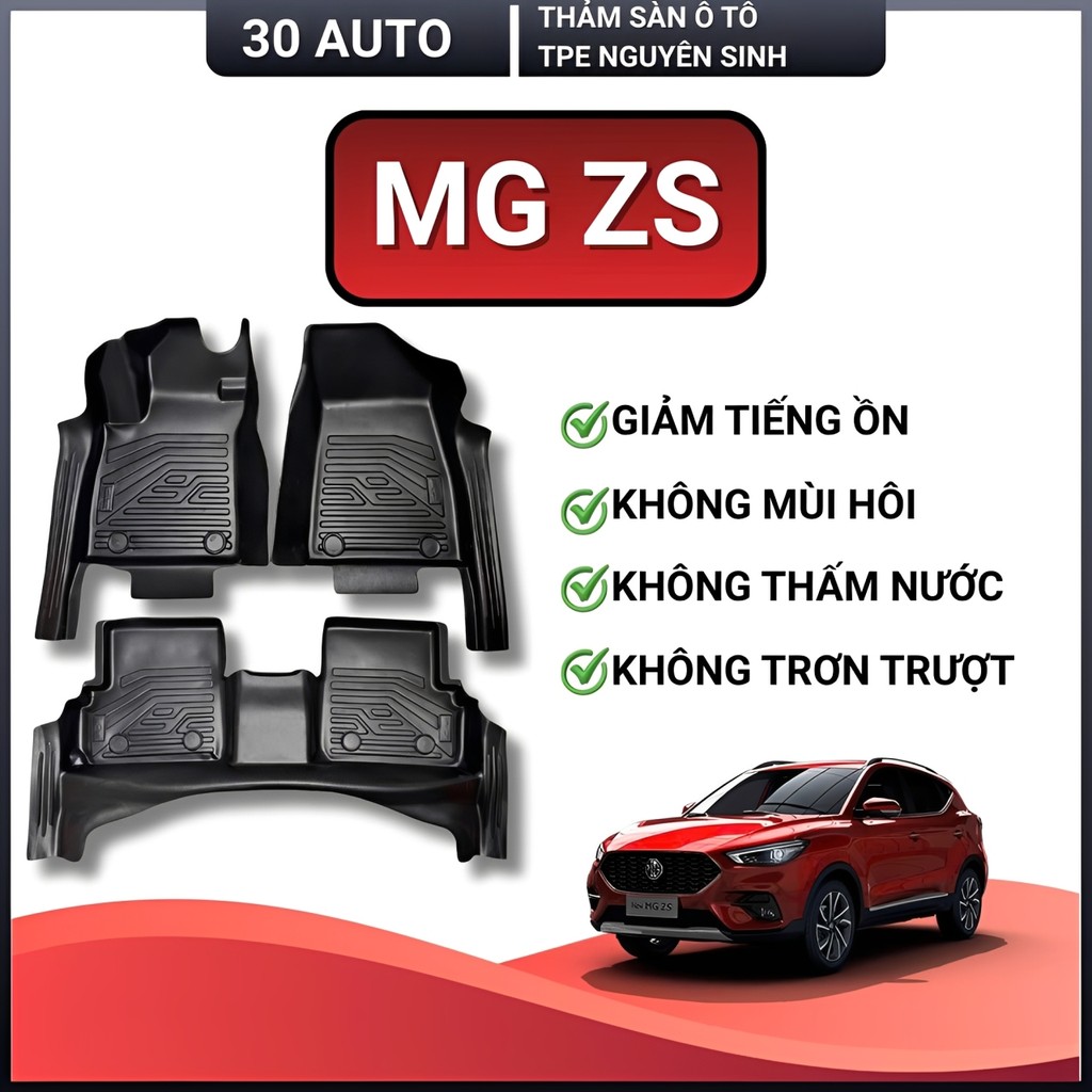 Thảm lót sàn TPE MG ZS Tràn viền, không mùi, chuẩn form 30 Auto