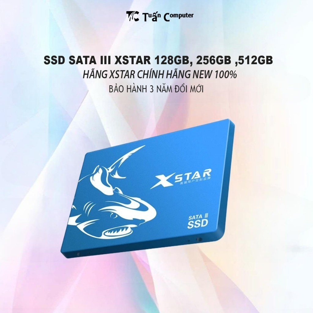 Ổ cứng SSD Xstar 128GB SATA3 Drive 2.5 Inch Sequential Read 550MB/s-Red bảo 1 đổi 1