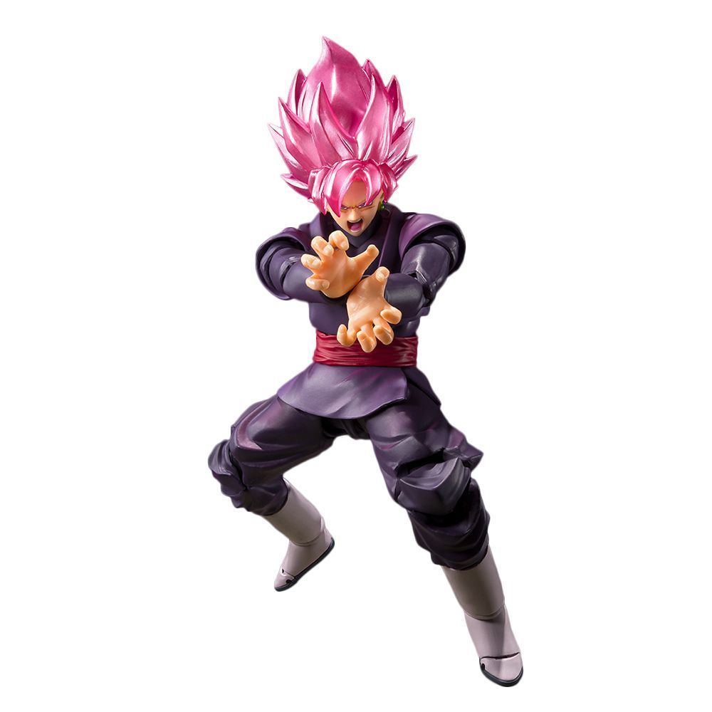 Qun [Bandai] SHF Dragon Ball Siêu Đen Goku Hồng Goku Zamas Tóc Hồng