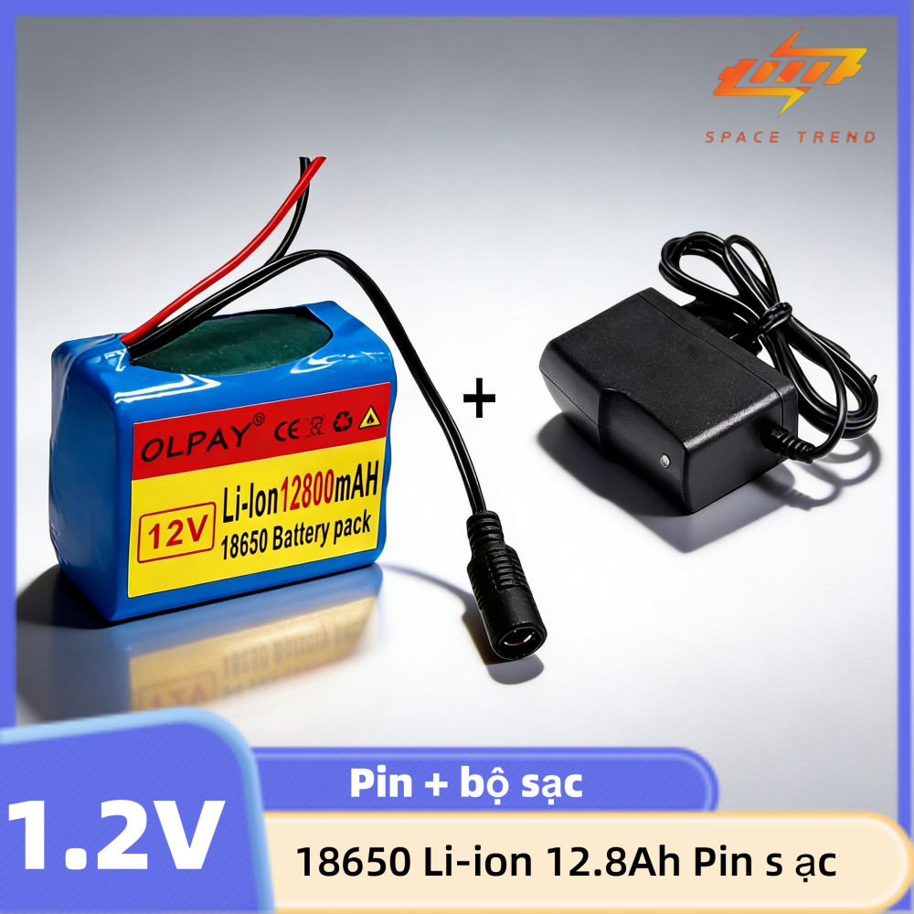 Pin sạc 3S2P 12V 18650 Li-ion 12.8Ah
