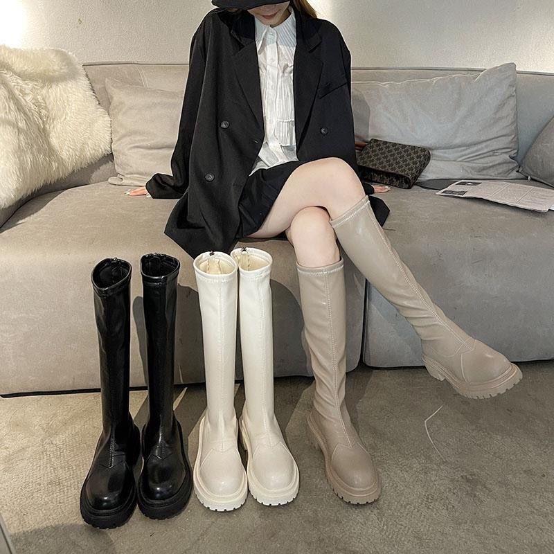 Giày bốt dài đế dày mùa đông GD3 Autunmn dành cho nữ