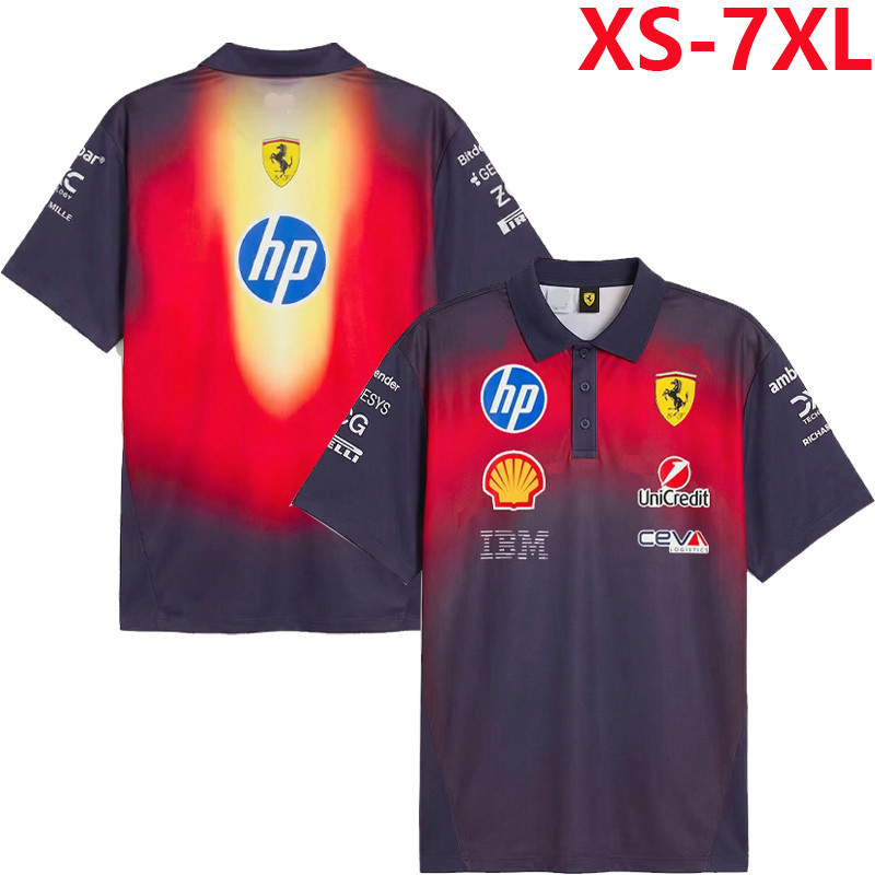 2026 Áo thun ngắn tay Unisex F1 mới + Áo đấu đội đua Ferrari F1