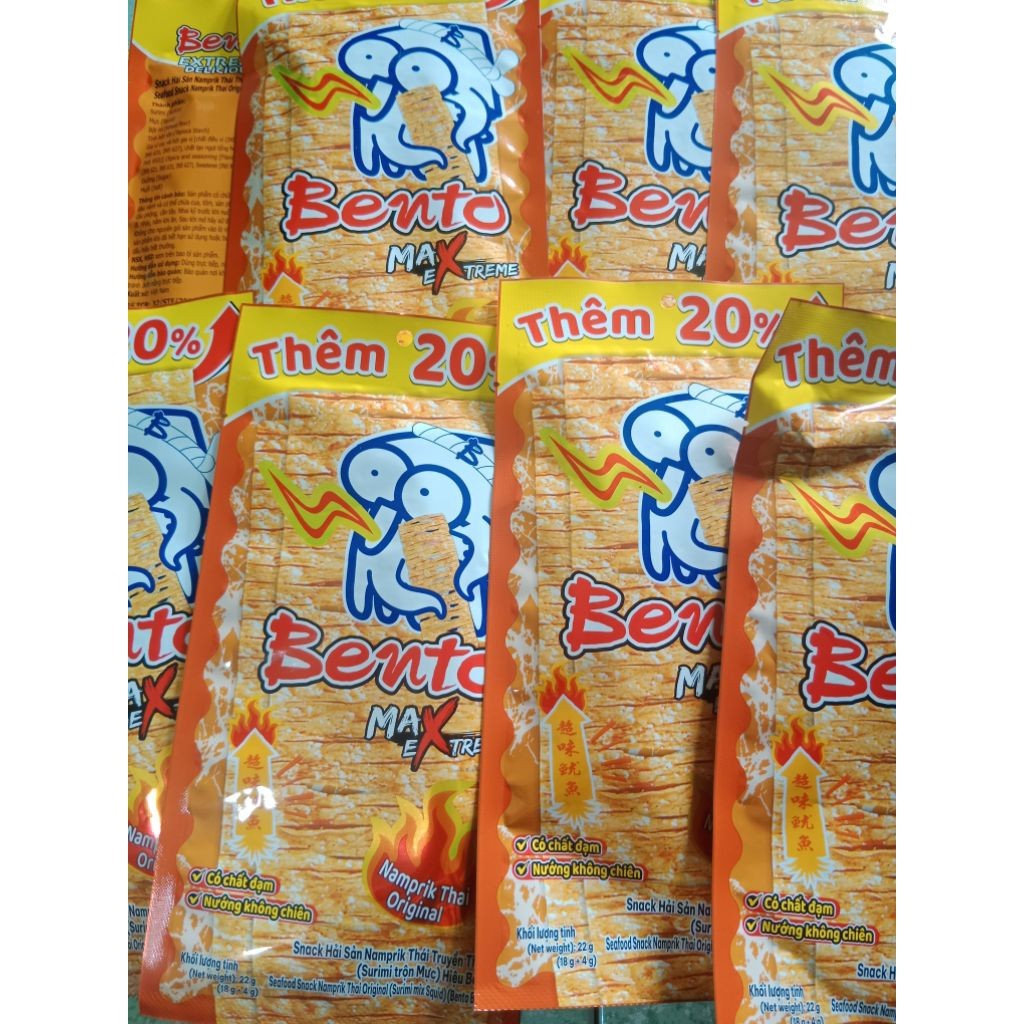 [Combo 3 gói]Mực Bento tẩm Gia vị gói 22g Xuất xứ Việt Nam TP STORE