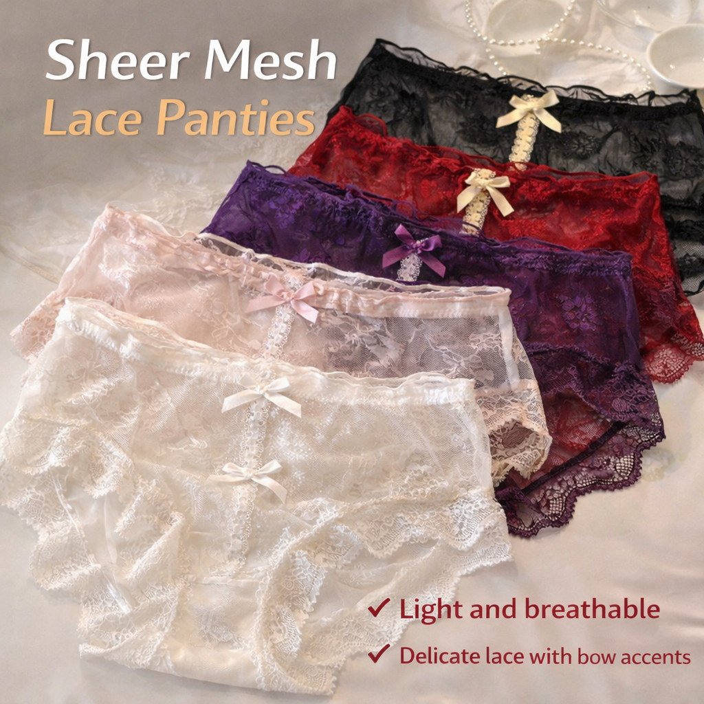 Quần Lót Ren Cao Cấp Thoáng Khí, Gusset Hông Ôm