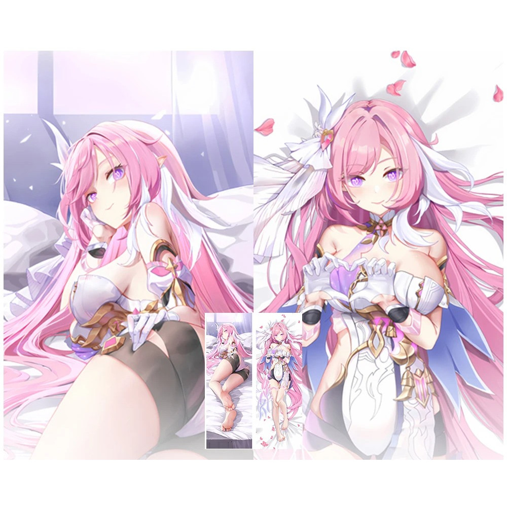 Anime Honkai Tác Động 3Rd Elysia Dakimakura Vỏ Gối Trang Trí Phòng Otaku Ngủ Gối Ôm Cơ Thể Cosplay Đ