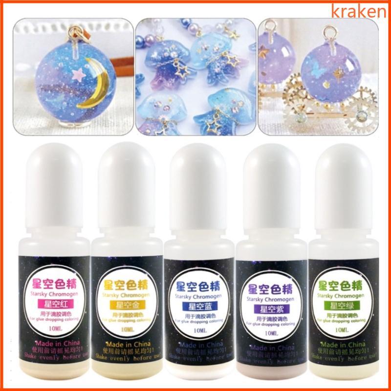 KRA Epoxy Resin Pigment 5 màu Nhựa trong suốt Colorant UV Resin Liquid Dye