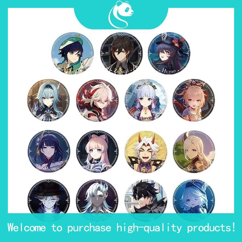 [Có sẵn] Huy hiệu/badge quan chấp hành Fatui Childe/Arlecchino/Dottore/Pantalone Official Genshin Im