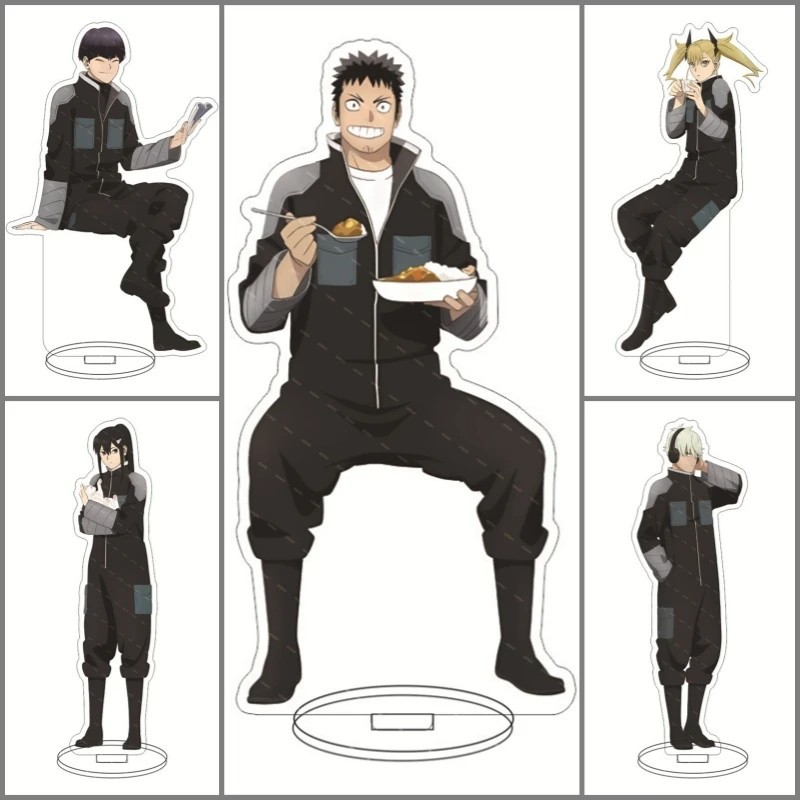 Mô Hình Standee Anime Kaiju No.8 Hibino Kafka Ichikawa Reno Acrylic 15cm Trang Trí Bàn Học Làm Việc 