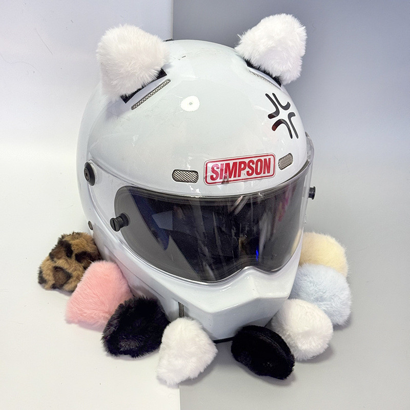 【Ready Stock】 Motorcycle Helmet Decoration Doll Accessories Ling Na Bei Er Cat Ear Helmet Accessorie