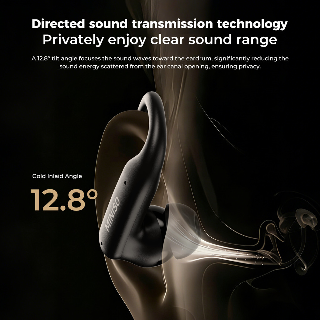 MINISO MS219  Tai Nghe OWS Dạng Kẹp Tai Thông Minh  Bluetooth 6.0, Âm Thanh HiFi Stereo  Chống Ồn ENC Chống Nước IPX5 Kết Nối Đồng Thời 2 Thiết Bị | BigBuy360 - bigbuy360.vn