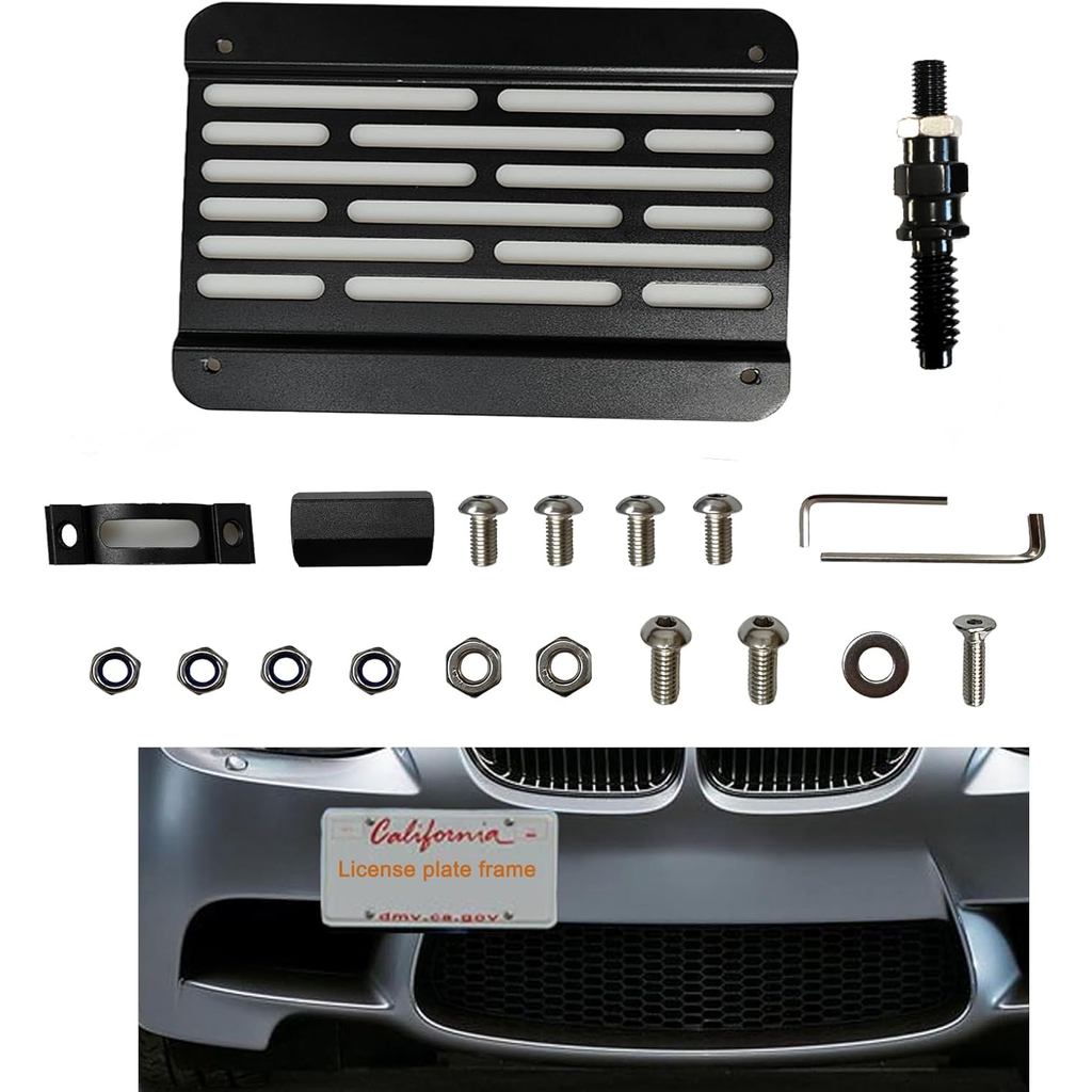 Cản Trước Kéo Móc Biển Số Gắn Giá Đỡ Cho Xe BMW E82 E88 128i 135i E90 E91 E92 E93 325i 328i 335i E39