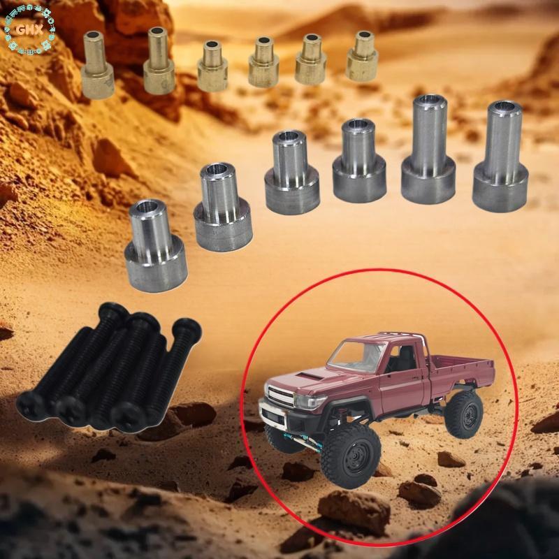 GHX 1 Bộ Cho 1 / 12 Sửa Đổi Bánh Xe Lớn Phần Nâng Cấp Đặc Biệt MN82 MN82S Vỏ Xe Kim Loại Nâng Cột Nâ