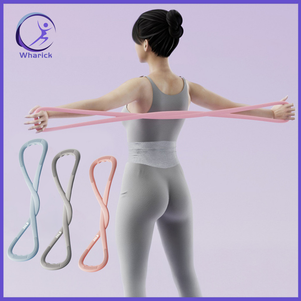 Dây đeo kháng lực hình 8 Wharick - Silicone chống trượt 25/35lbs - Tập luyện sức mạnh và đàn hồi cho