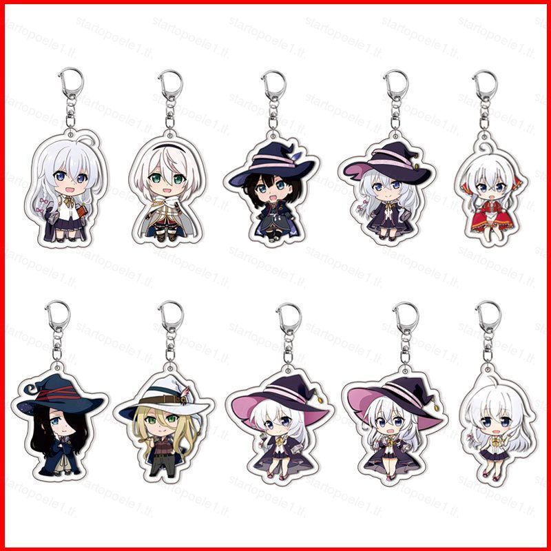 ST1 Lang Thang Phù Thủy Hành Trình Của Elaina Acrylic Móc Khóa Amnesia Mặt Dây Chuyền Elaina Anime T
