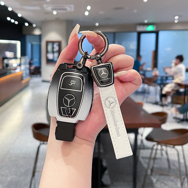 Thích hợp cho Mercedes-Benz gla200 Chìa Khóa glc300 v260 Xe c180l Vỏ c200 Cũ glc260 Kim Loại