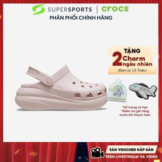 Giày Clog Unisex Crocs Crush U Quartz - Hồng - 207521-6UR ADS02 LS100