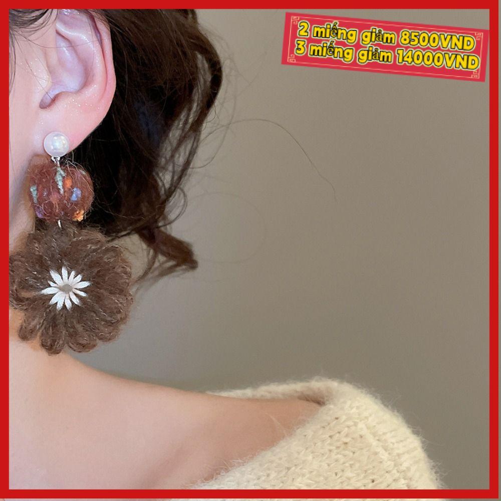 Bông tai hoa cúc BEAUTYHAVEN - Móc hoa xinh yêu, Style vintage boho thanh lịch