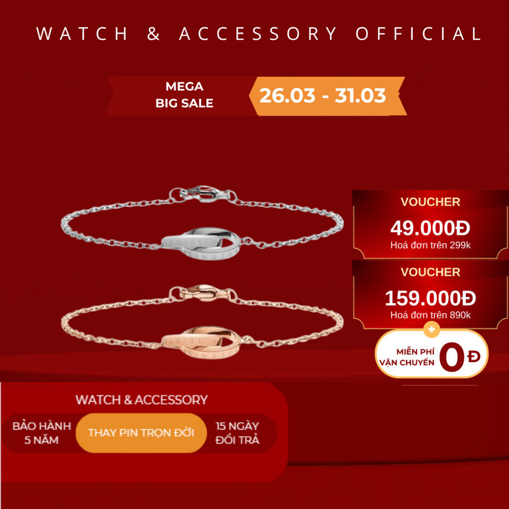 [Fullbox Túi] Vòng Tay Daniel  Elan Unity Bracelet D_W Chính Hãng - dwstoresg .