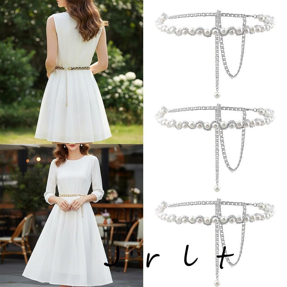 Dây thắt lưng đính cườm JRLT style boho hoa, phù hợp với váy