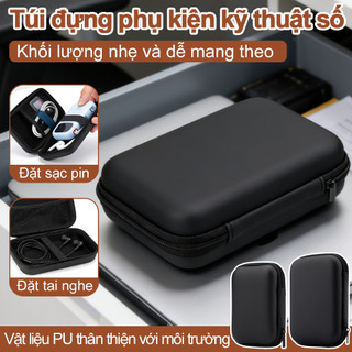 Túi lưu trữ đa chức năng, nguồn điện thoại di động, cáp dữ liệu ổ cứng, túi lưu trữ tai nghe, hộp đóng gói, túi khóa kéo