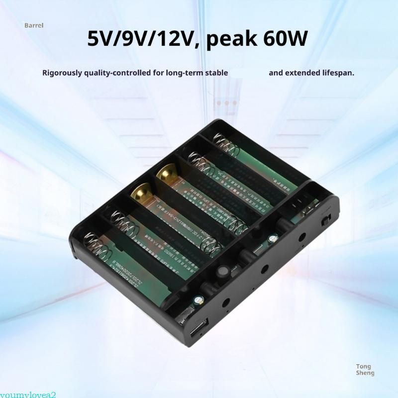 Yml3 Hàn Cần 18650 Lithiums Shell DC12V 9V 5V UPS Power Box Kit Thiết Kế Di Động Cho Du Lịch Tech Ng