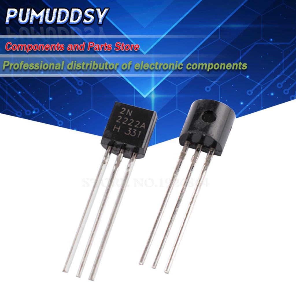 100 chiếc 2N3904 2N3906 2N4403 2N2907 2N4401 2N222 PN2222 2N5501 2N5551 TO-92 TO92 Bóng bán dẫn MỚI