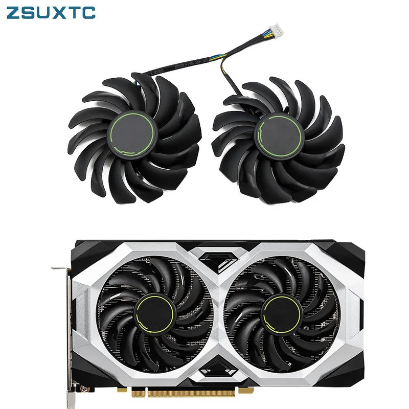 HL 2 Cái / lốc PLD09210S12HH GTX 1660 1660Ti Quạt Cho msi GeForce GTX 1660 SUPER Ti VENTUS XS Card Đ