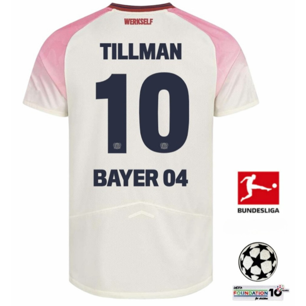 Áo thun nam tay ngắn Bayer Leverkusen 2025 / 26 Away Fan Edition