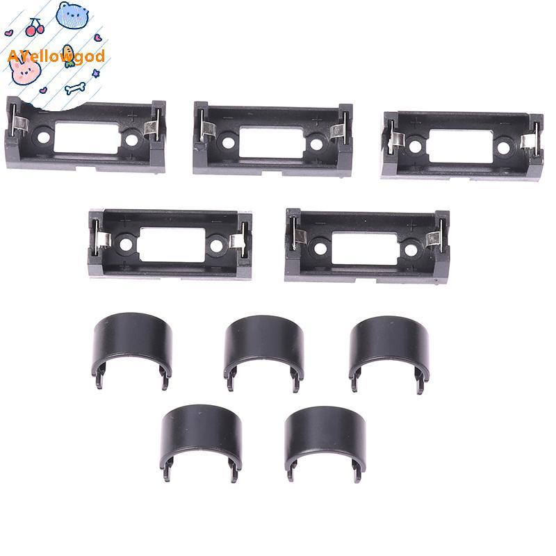 AYellowgod 5 Chiếc Cắm CR123A Pin 16340 Hộp Pin LIR123A Hộp Bảo Quản Pin CR123A Vỏ Pin Cho PCB DIY V