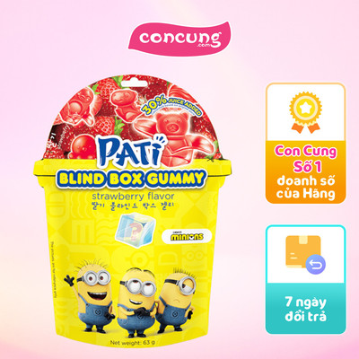 Kẹo dẻo trái cây bất ngờ PATI vị dâu