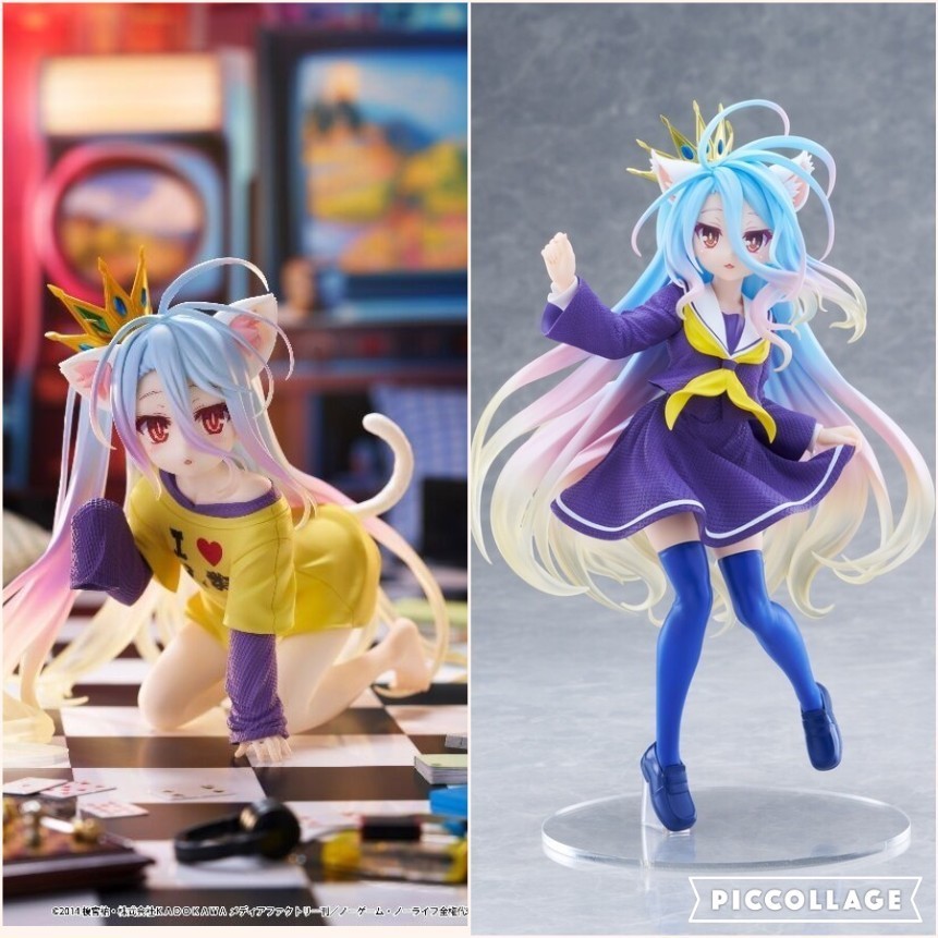 18cm FULLBOX [ hỏa tốc hcm ] Mô hình nhân vật  No Game No Life - Shiro - Nekomimi Seifuku ver.