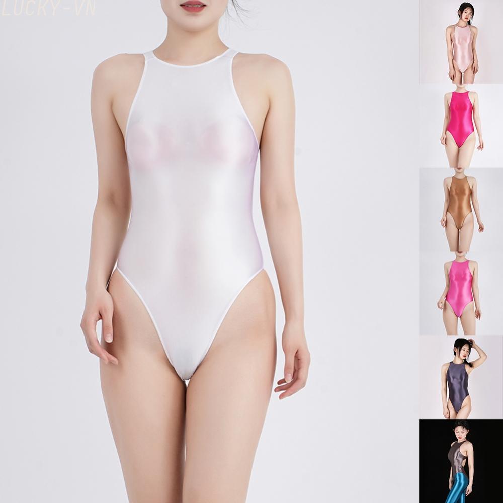 Japanese Satin Swimsuit Suitable For All Seasons Glossy Finish For Club