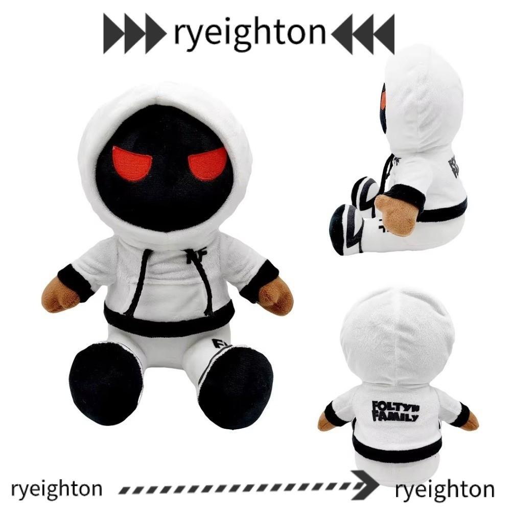 RYEIGHTON Anime Plushie Toy, Búp bê sang trọng gia đình Foltyn mềm 25cm, với áo trắng Roblox Đồ chơi