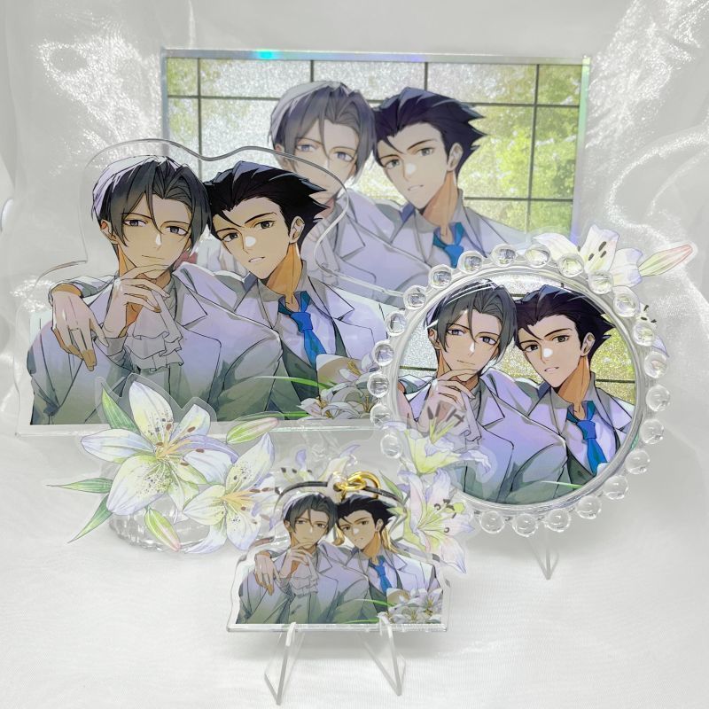 PW Phoenix Wright: Ace Attorney Trilogy Miles Edgeworth Móc khóa Mặt dây chuyền Giấy màu