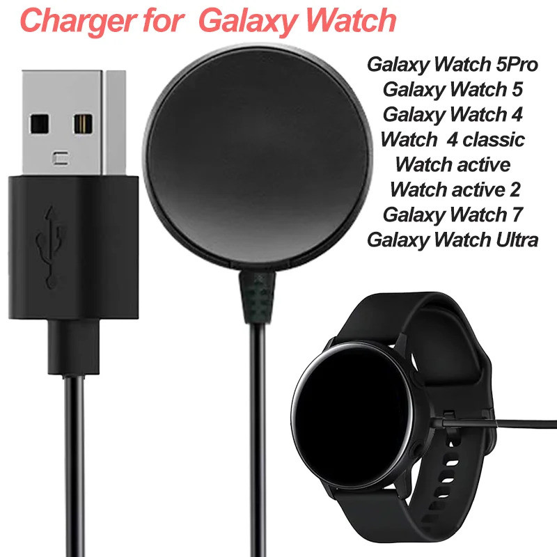 Cáp USB Sạc Cho Samsung Galaxy Watch 6 / 5 / Pro / 4 / 3 41mm 45mm Active 2 40mm 44mm Watch6 Classic