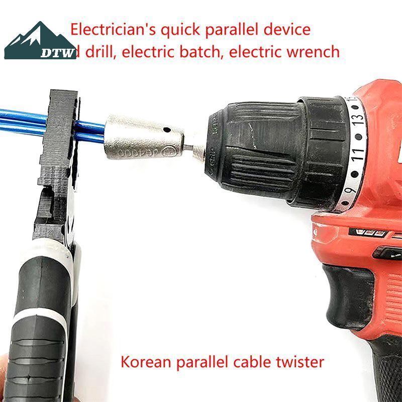 DTW Dây Xoắn Dụng Cụ Tay Cầm Điện Quily Twister Dây Twister Cho Máy Khoan Điện Twister Xoắn Xoắn Thi
