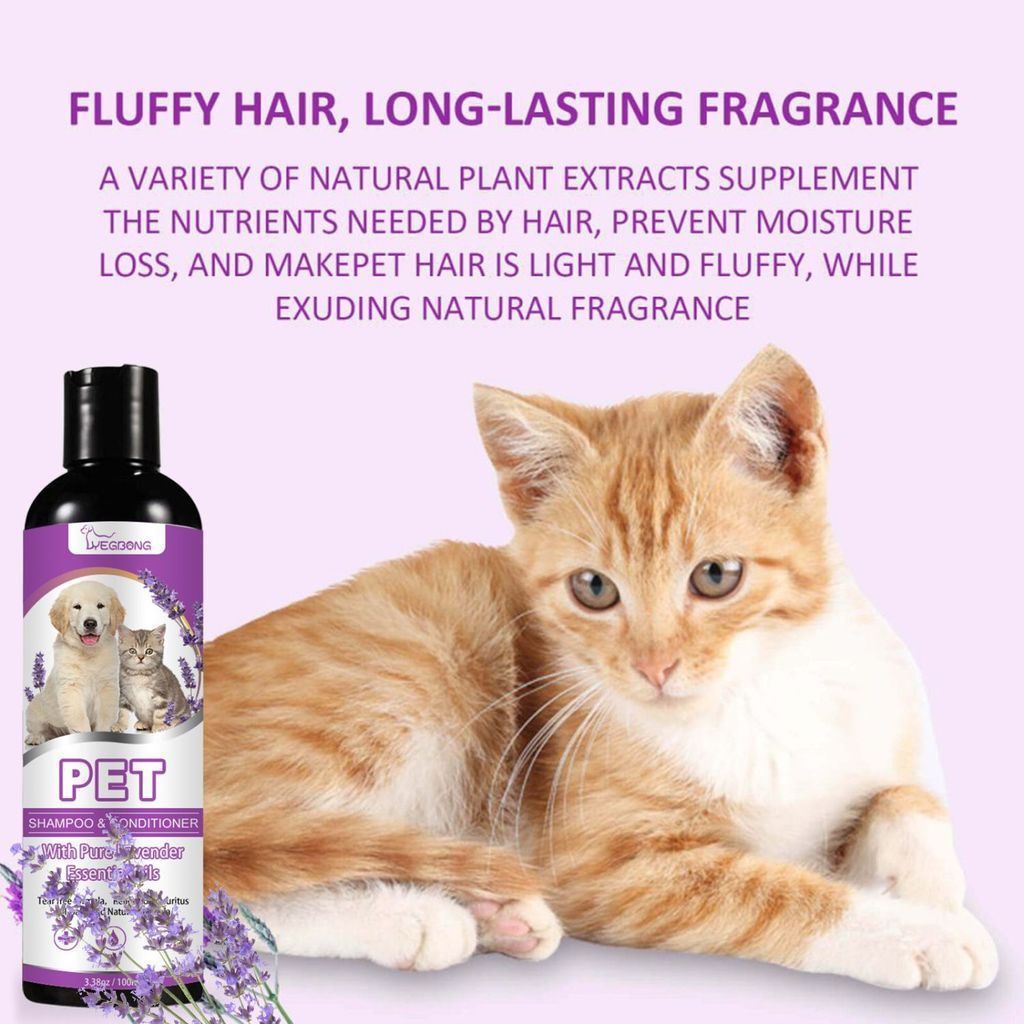 New Product#Yegbong Pet Shampoo for Cats and Dogs, Bathing Solution to Relieve Itchy Skin, Clean and